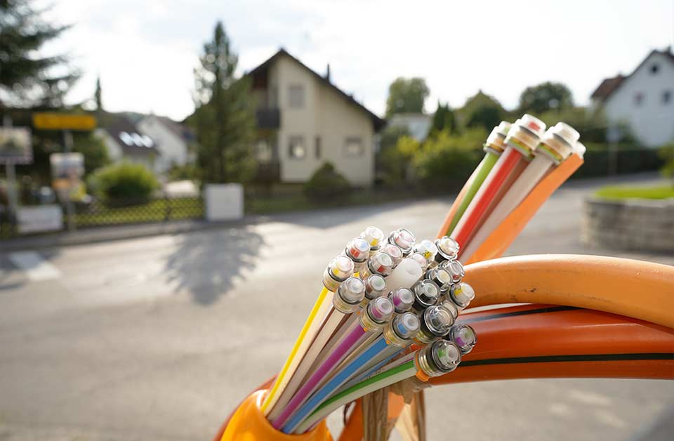 Repérage des gaines pour la fibre